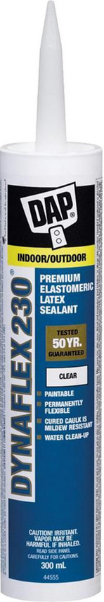 DAP 300ml (10oz) Clear Dynaflex 230 Premium Elastomeric Sealant