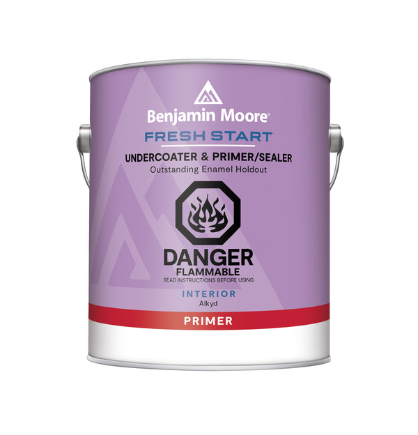 A premium, alkyd primer, sealer and undercoater that flows and levels to a smooth finish, delivers outstanding enamel holdout, suppresses stains, and can be sanded easily or recoated in two hours.